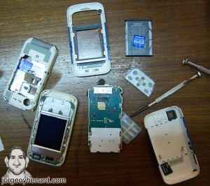 Nokia 5200 desarmado Nokia 5200 desarmado