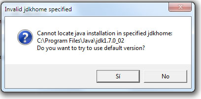 Invalid jdkhome